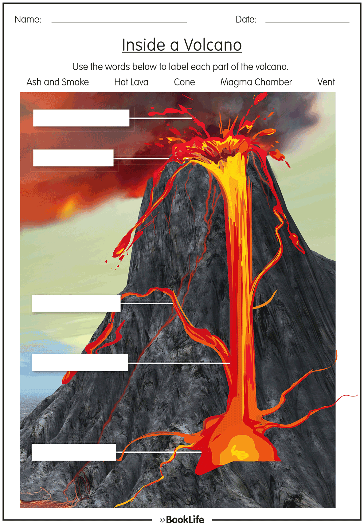 Inside a Volcano by BookLife