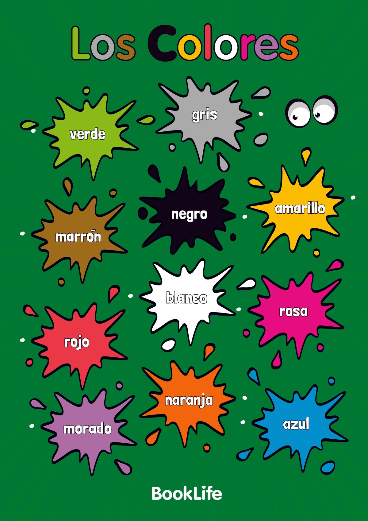 Spanish Colorful Free Spanish Colours Poster | BookLife