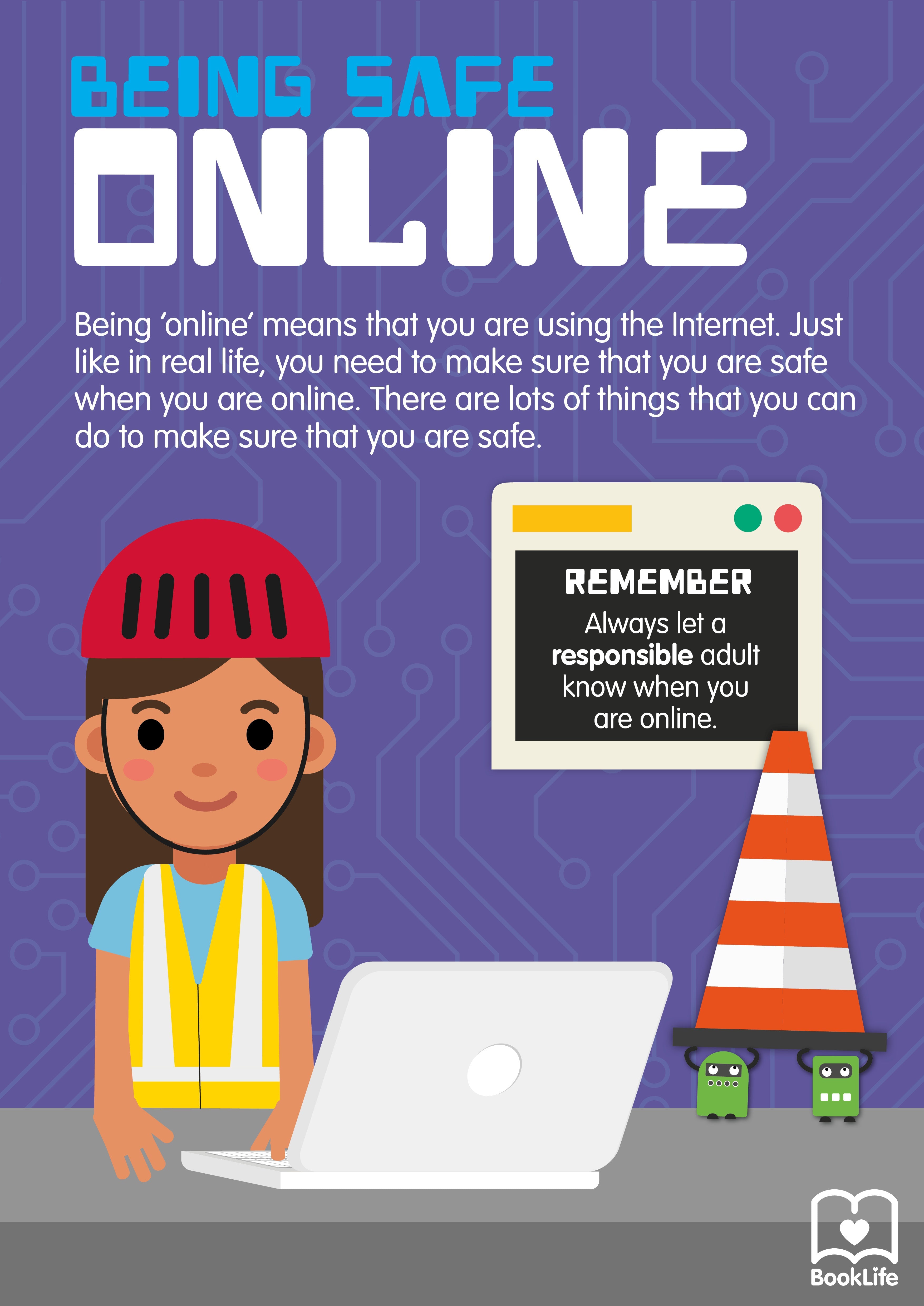 Free Being Safe Online Poster by BookLife