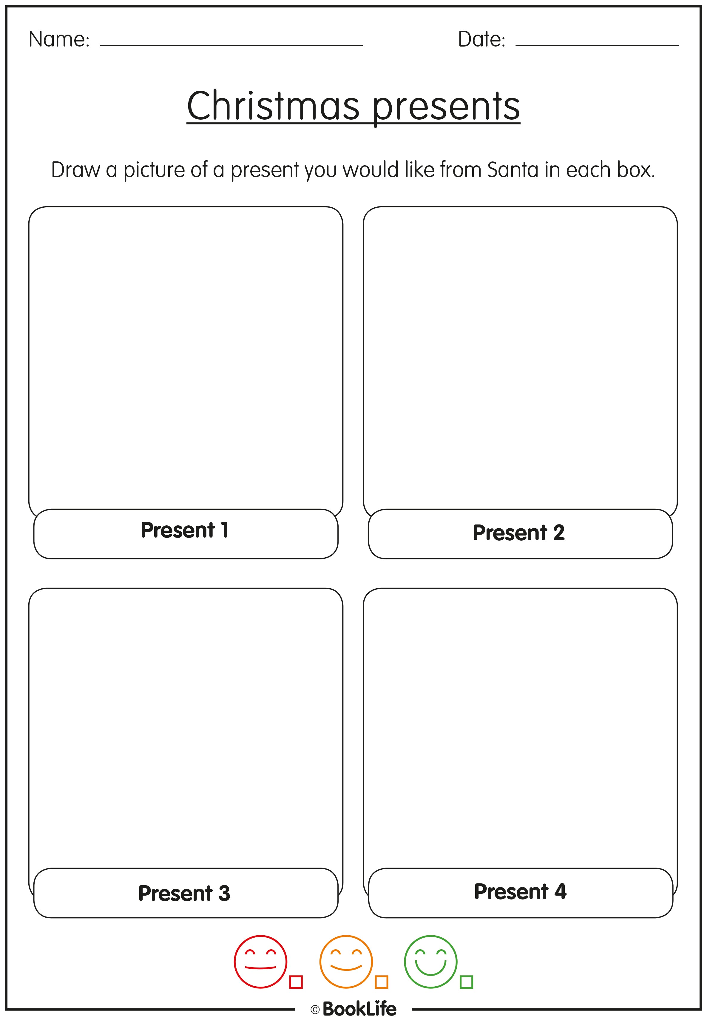 What I Want For Christmas Activity Sheet by BookLife
