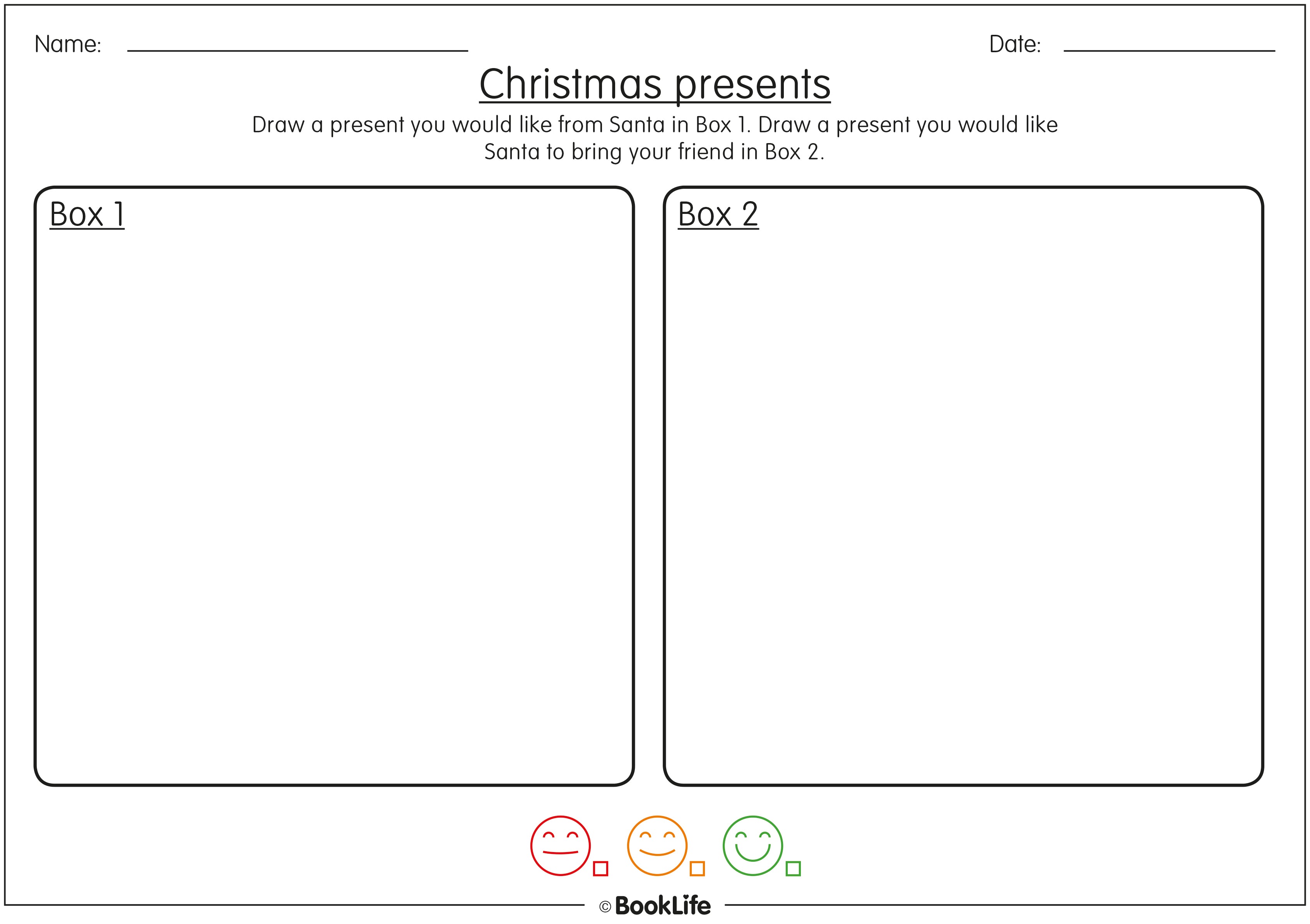 What My Friend And I Want For Christmas Activity Sheet by BookLife