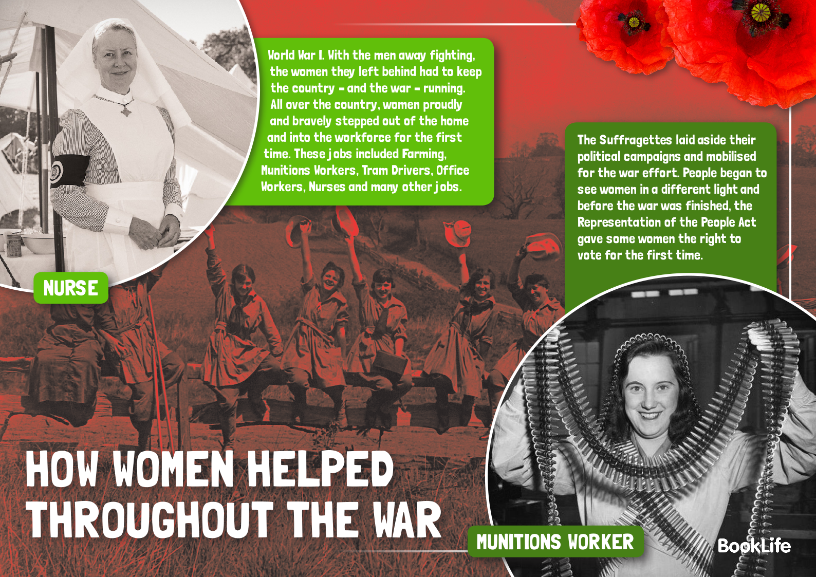 How Women Helped Throughout The War Poster by BookLife