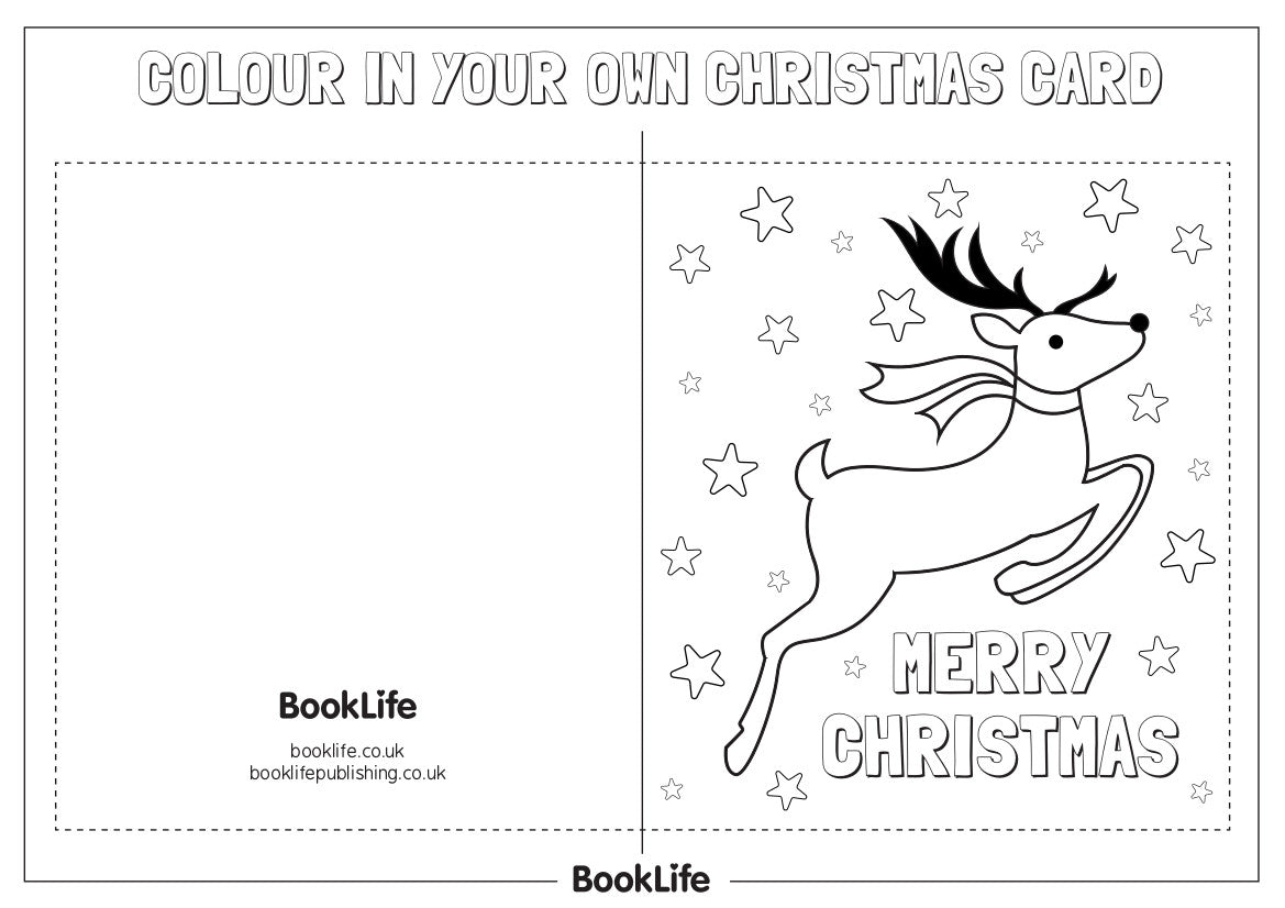 Colour In Christmas Cards