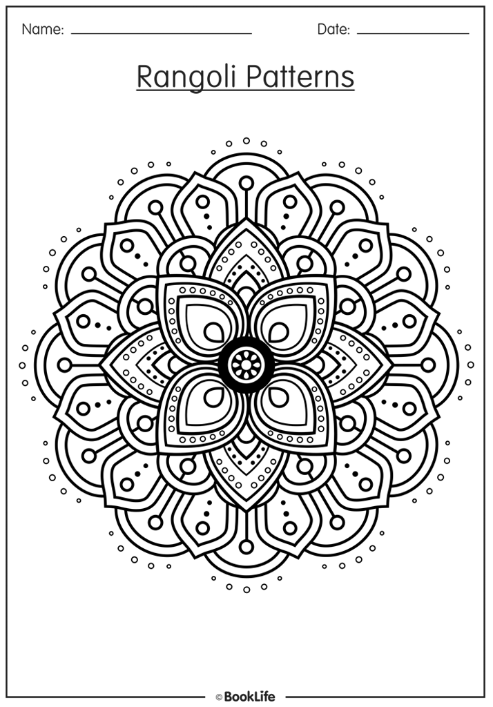 Rangoli Pattern: Style 1 by BookLife