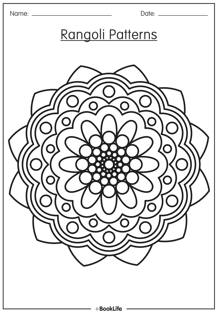 Rangoli Pattern: Style 2 by BookLife