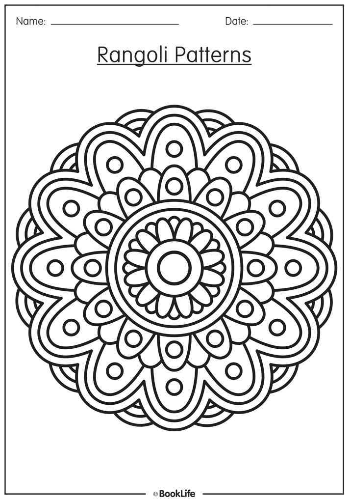 Rangoli Pattern: Style 3 by BookLife